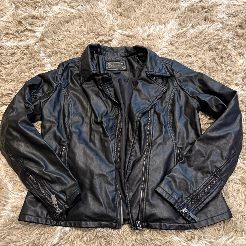 Jou Jou Black Leather Jacket